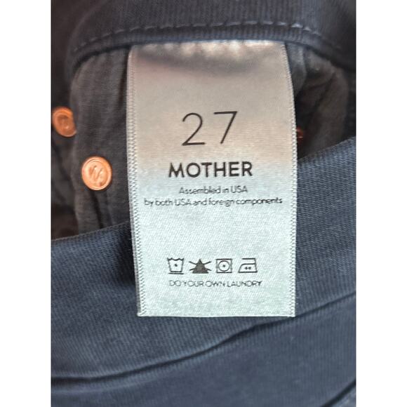 B22 MOTHER High Waisted Looker Blow out Jeans Womens 27 Off Duty Model Street - Picture 8 of 10
